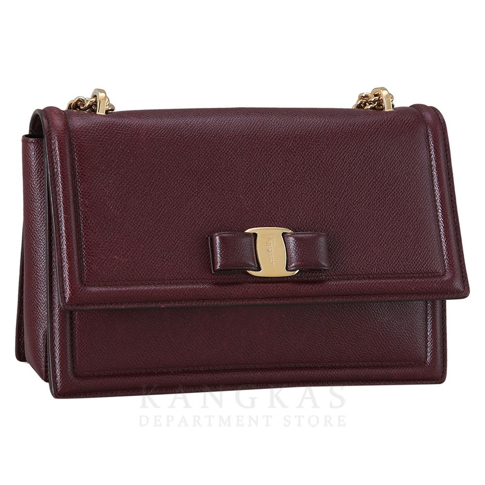 FERRAGAMO(USED)페레가모 바라리본 체인 숄더백